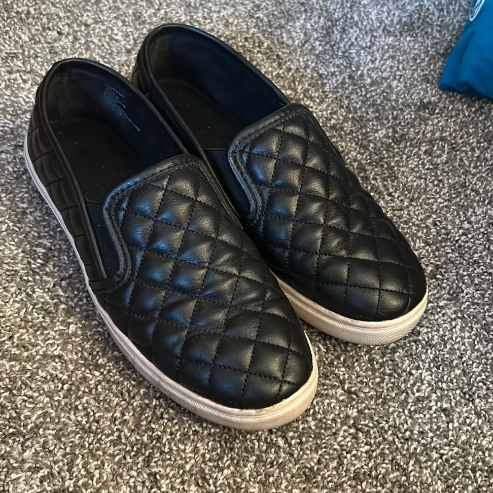 black slips ons